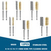 Kit de brosses métalliques en acier inoxydable de précision
