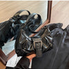 Y2K Retro Pleated Hobo Shoulder Bag