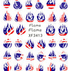 Patriotic American Flag Nail Art Stickers