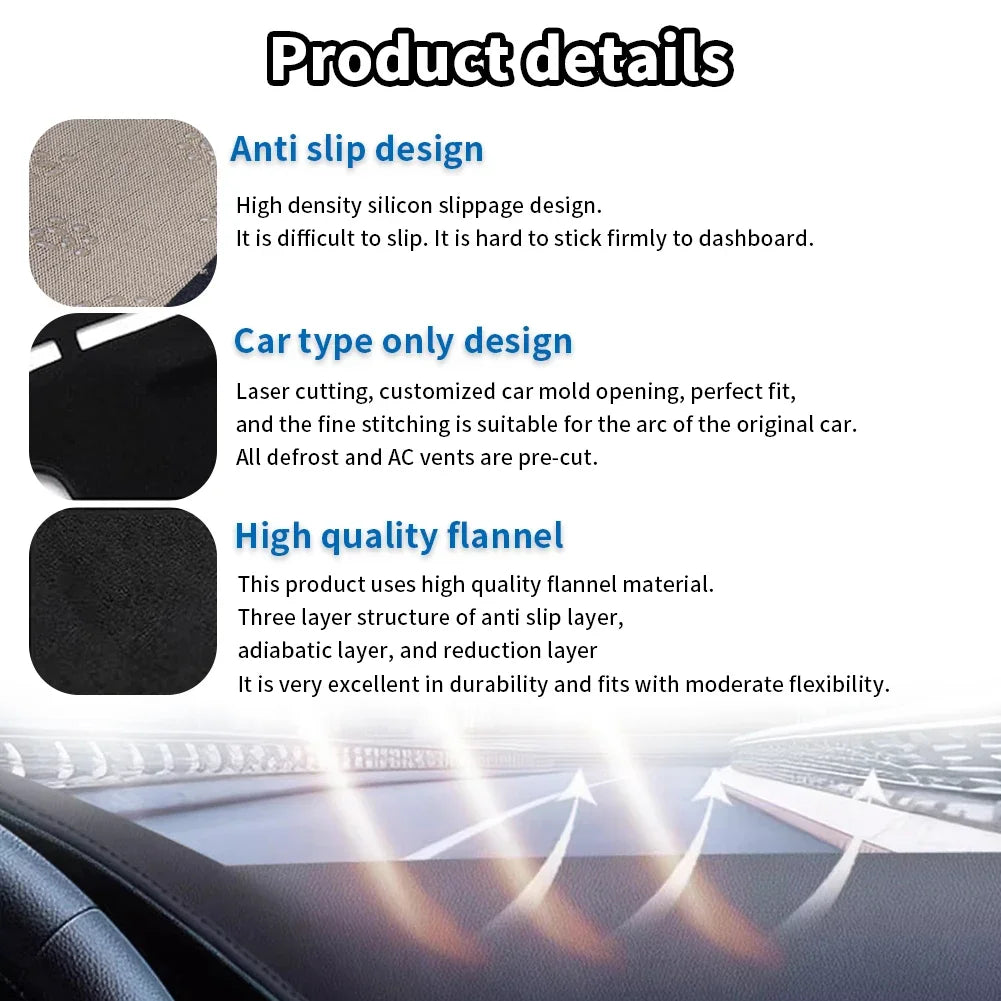 Custom Fit Dash Cover for Chevrolet Silverado 1999-2006