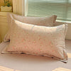 Floral Print 100% Cotton Duvet Cover Set with Two Pillow Shams
