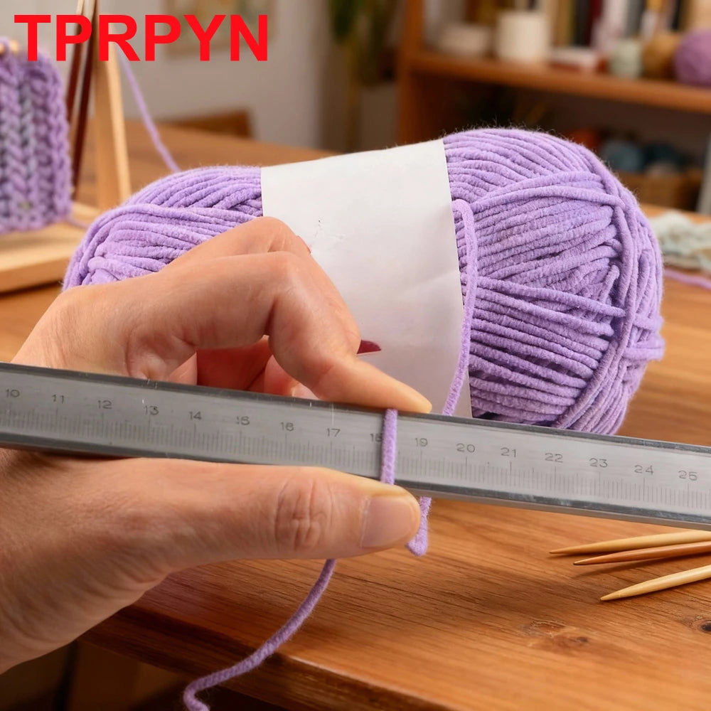 Soft Chenille Yarn for Crocheting and Knitting