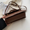 Vintage-Style PU Leather Crossbody Bag