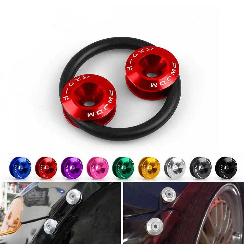 Aluminum Quick Release Fastener Kit for Car Bumpers & Hatch Lids