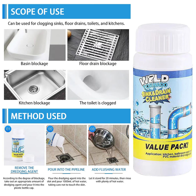 Foaming Drain Cleaner for Kitchen & Bathroom