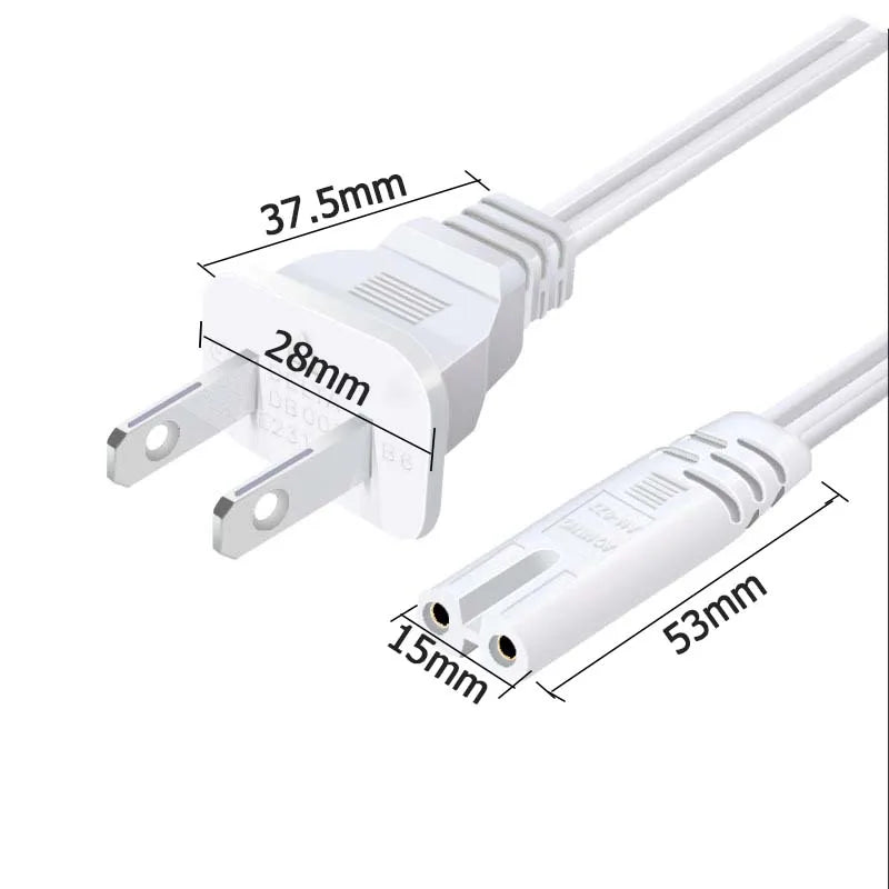2-Prong US Power Cord (1.5m, AC 250V/10A)