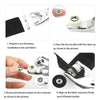 Heavy-Duty Snap Button Pliers Kit with 100 Pairs of Five-Claw Buttons