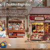 Book Nook DIY Wooden Miniature Kit with LED Lighting