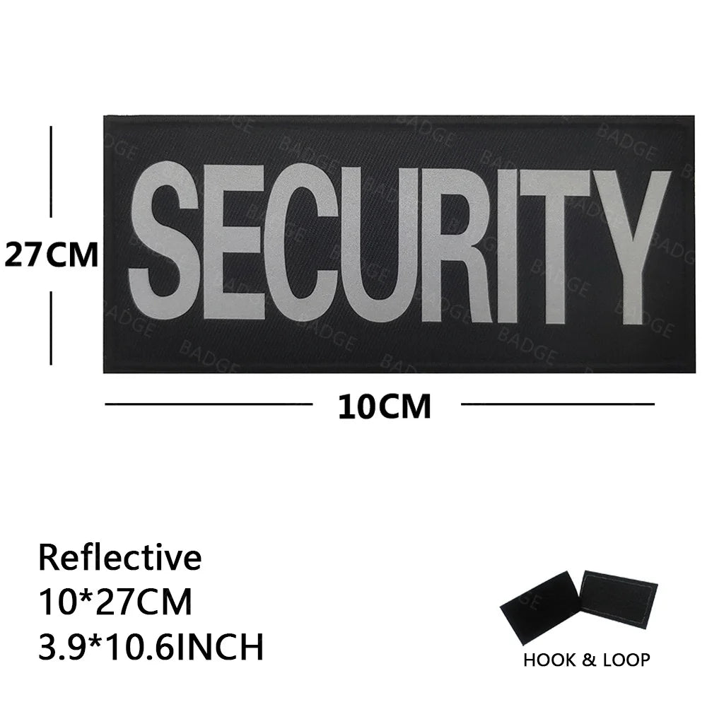 Reflective IR Security Patch with Hook & Loop Backing