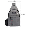 Men's Waterproof Canvas Waist Pack with Adjustable Strap