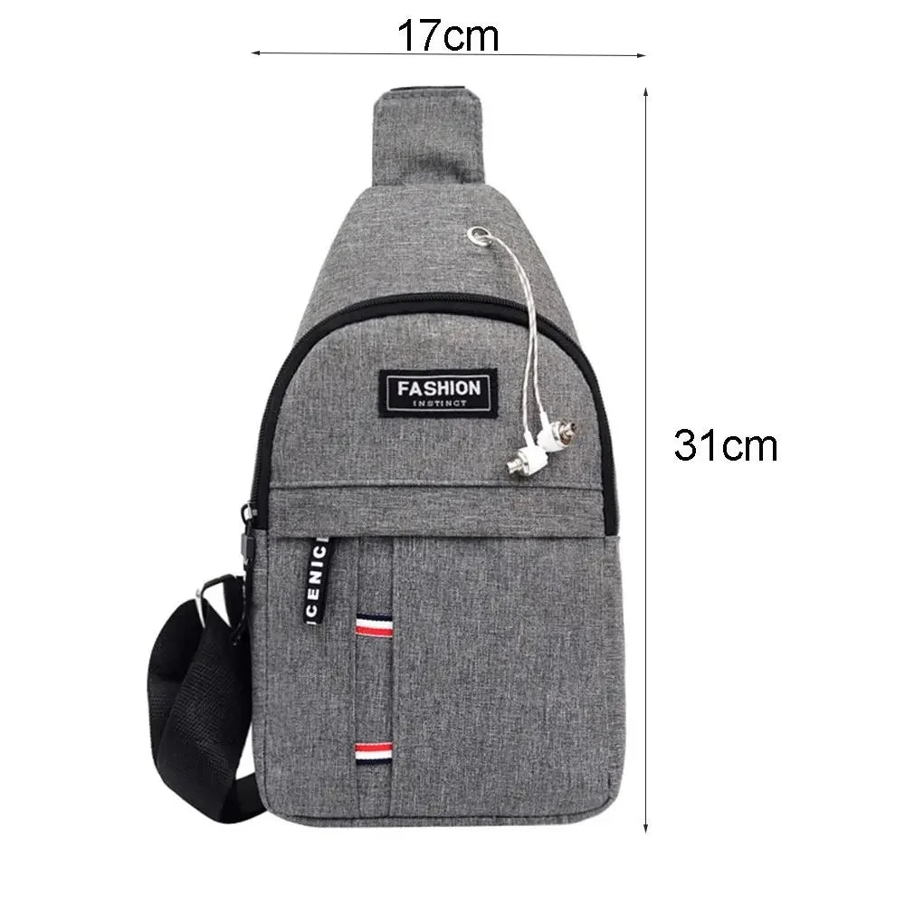 Men's Waterproof Canvas Waist Pack with Adjustable Strap