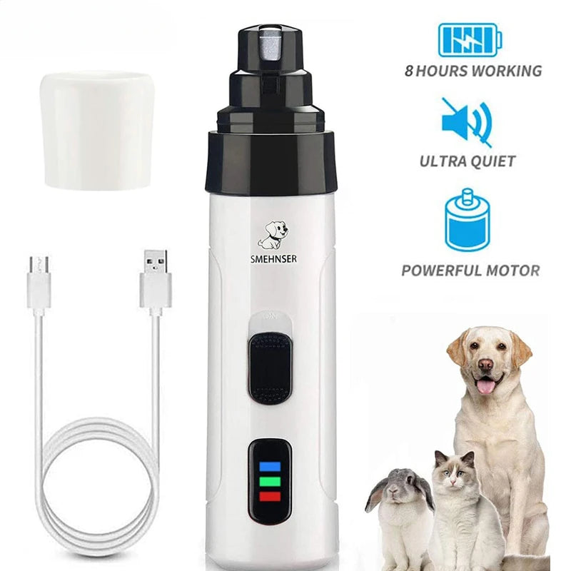 Quiet Electric Pet Nail Grinder with USB Charging
