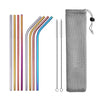 Reusable Stainless Steel Drinking Straws with Cleaning Brush