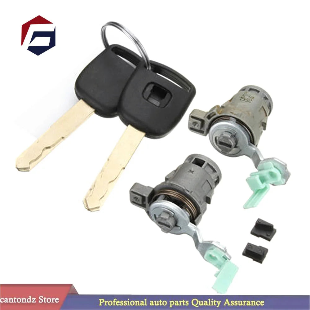 Honda Door Lock Cylinder Set with Keys (Left & Right)