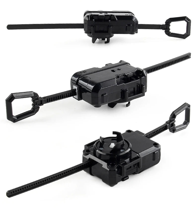Black BX Bey Series Ripcord Launcher with long arms and launcher body