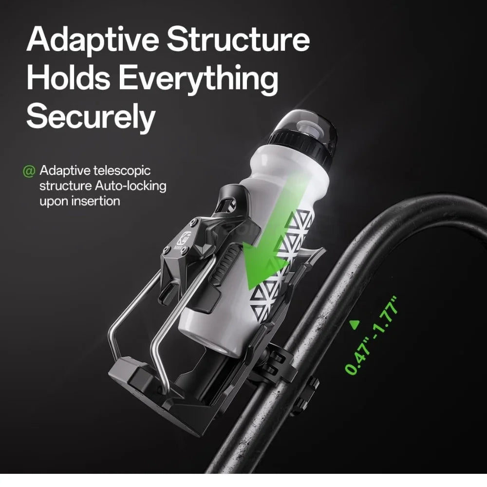 Adjustable Anti-Theft Motorcycle Cup Holder with 360° Rotation