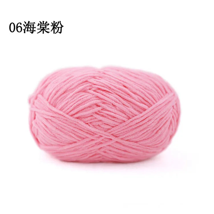 Matte Chenille Yarn for Crochet and Knitting