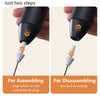 Wireless USB-C Milk Frother & Handheld Blender – Stainless Steel