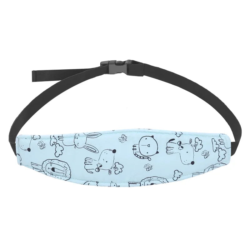 Baby Car Seat Head Support Pillow with Adjustable Strap