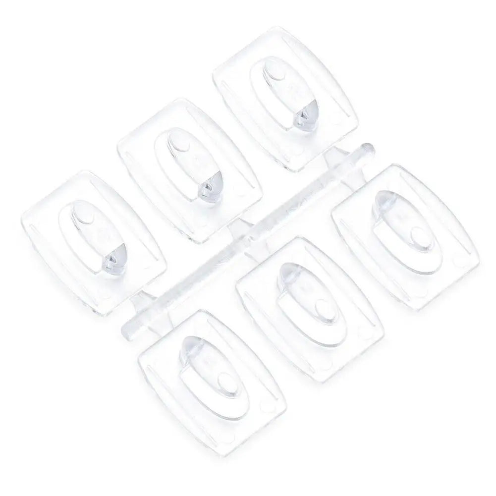 Transparent Removable Adhesive Hooks for Cable Management