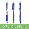 Smooth 0.5mm Gel Pen Set with Refills (Black, Blue, Red)