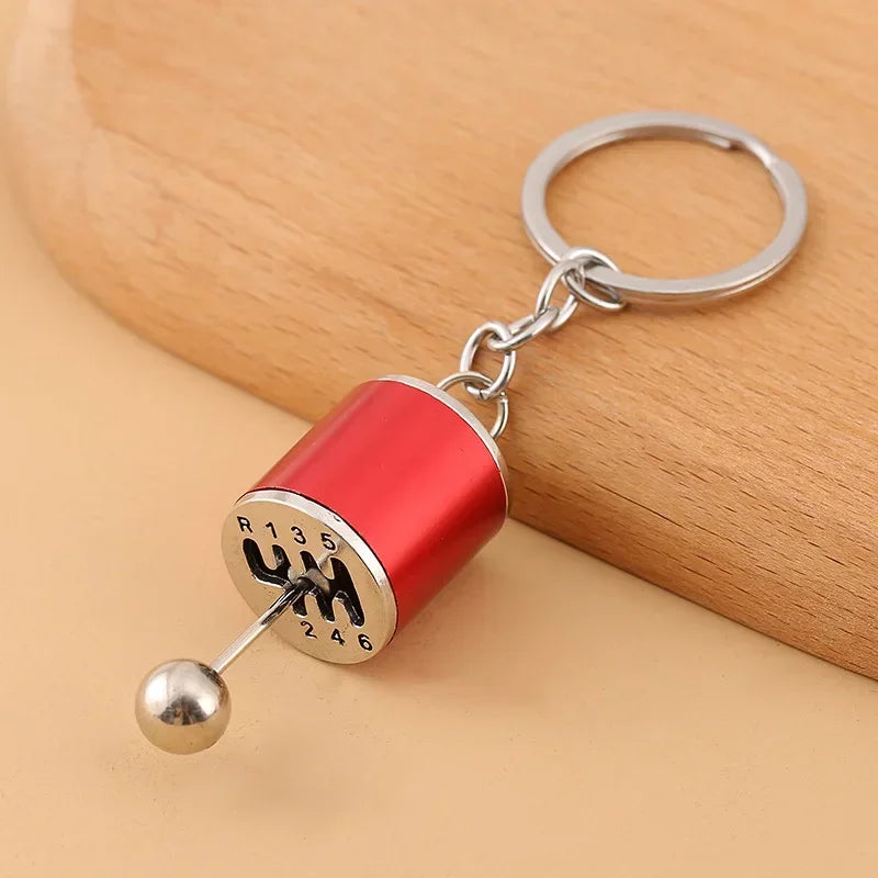 Gearbox Keychain with Turbo Hub and Brake Disc Pendant