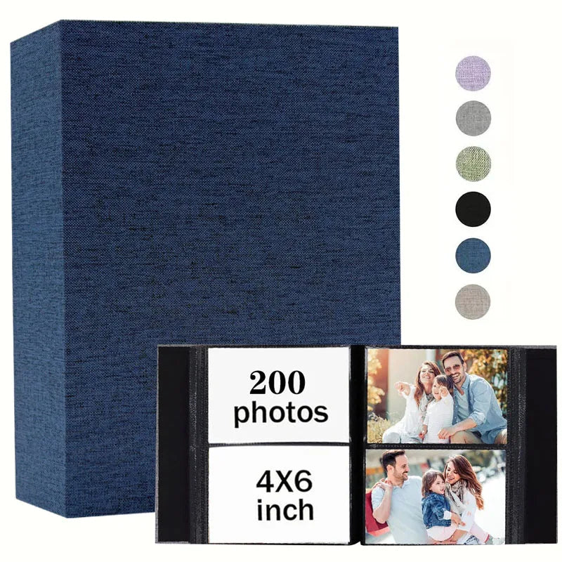 Linen Photo Album with 4x6 Sleeves