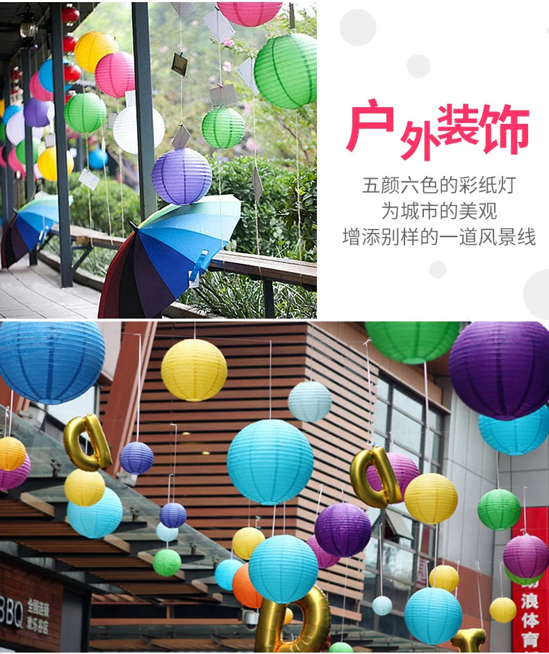 Round Paper Lantern for Festive Decor