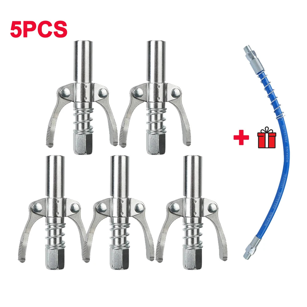 High-Pressure Grease Coupler with NPT1/8 Adapter