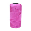 Pink ice cotton silk thread spool used for knitting and crochet projects