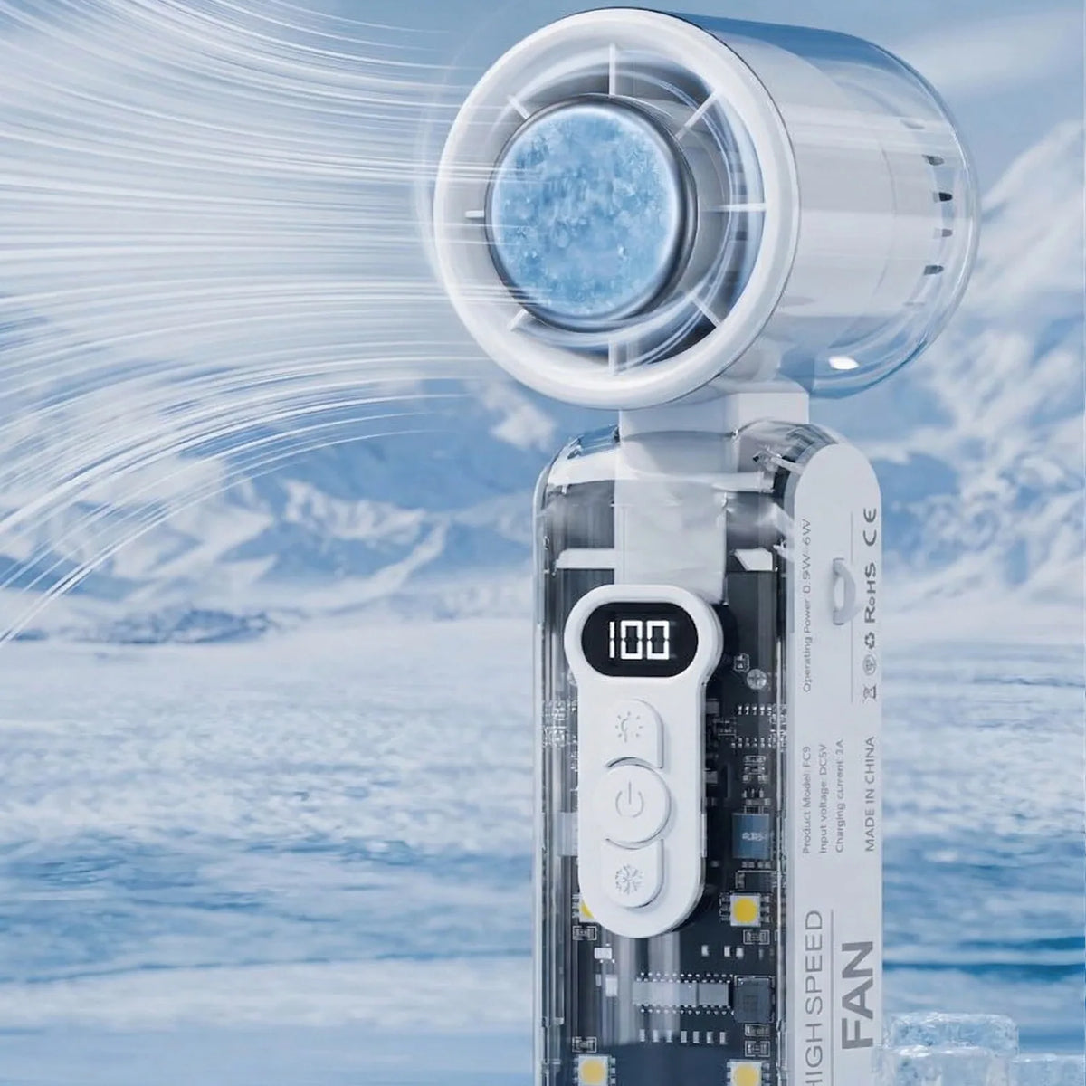 Ventilateur Portable Rechargeable Haute Vitesse