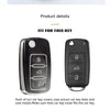 A black soft TPU car key cover designed to fit various car keys.