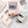 Cute Cat Face PU Leather Coin Purse with Wrist Strap
