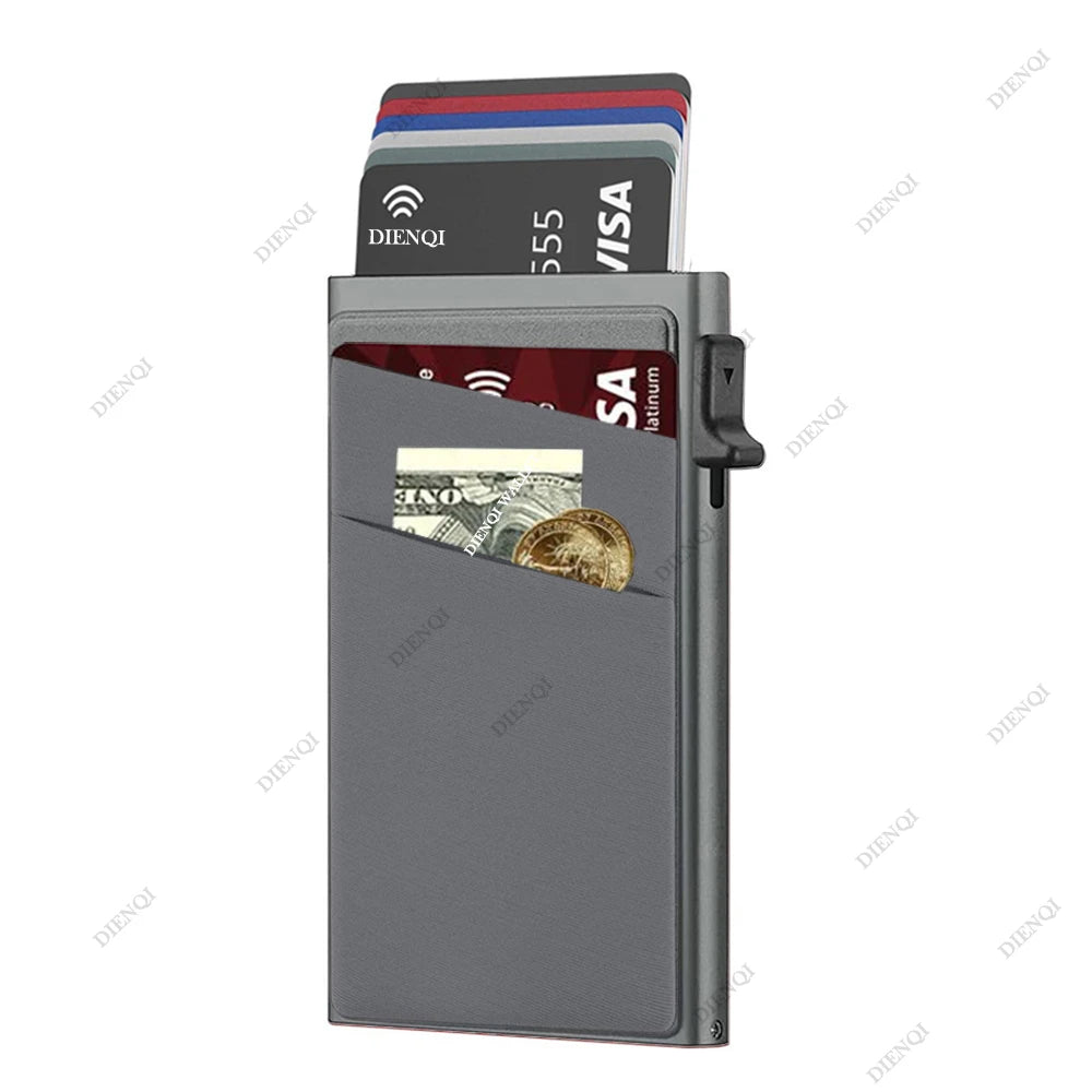 Minimalist Aluminum RFID-Blocking Card Holder