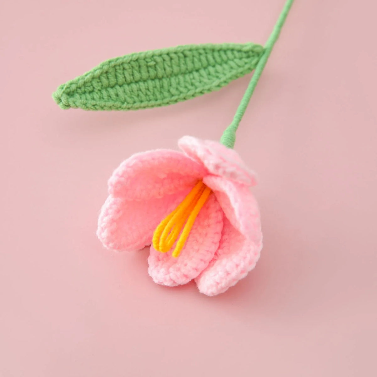 Handcrafted Crochet Tulip Bouquet – Artificial Knitted Flowers for Home Décor & Gifting