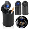 Portable Car Ashtray with LED Light & Trash Compartment