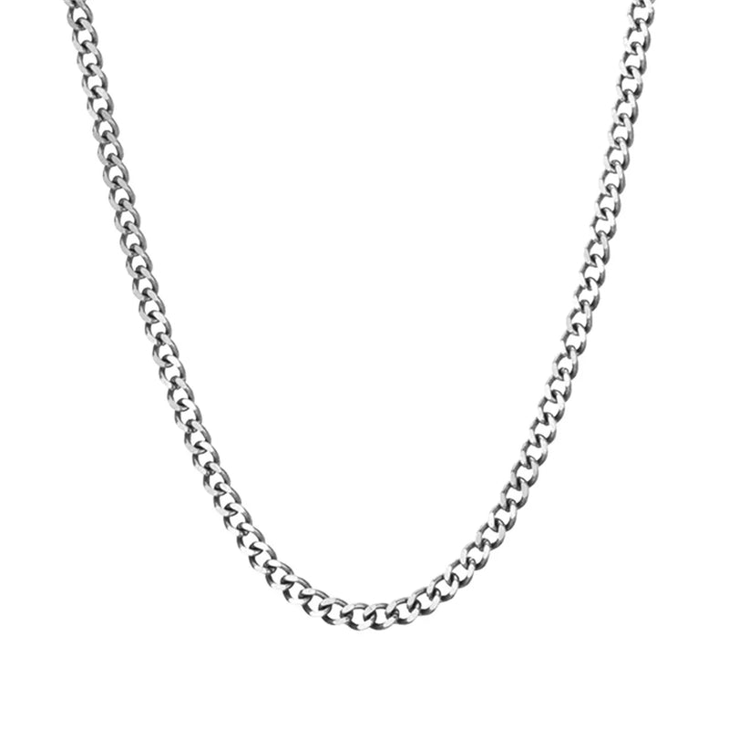 5mm Stainless Steel Cuban Link Chain Necklace