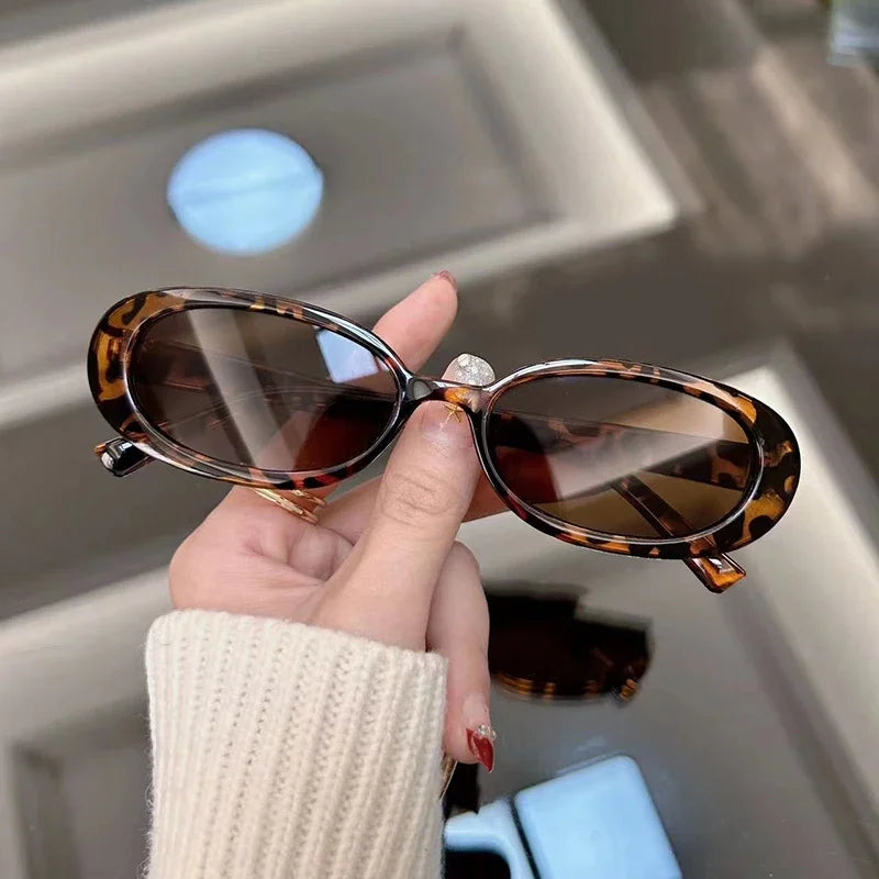 Vintage Leopardenmuster Designer-Sonnenbrille