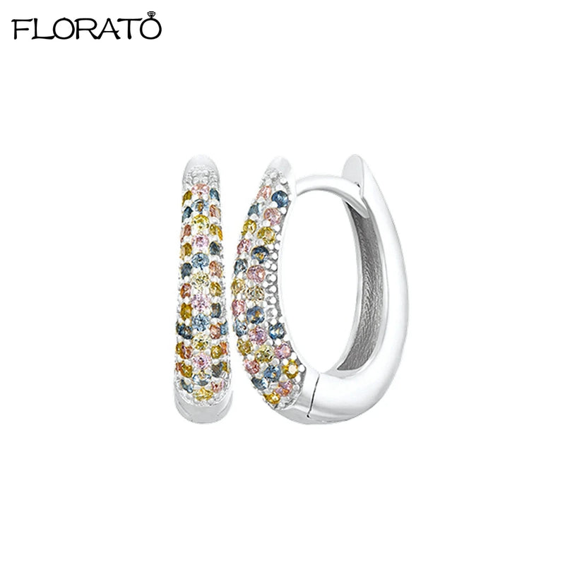 Minimalist CZ Huggie Hoop Earrings