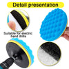 5-Piece Foam Waffle Polishing Pad Set for Car Detailing