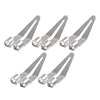 A set of four plastic welding repair pliers with smooth tips.