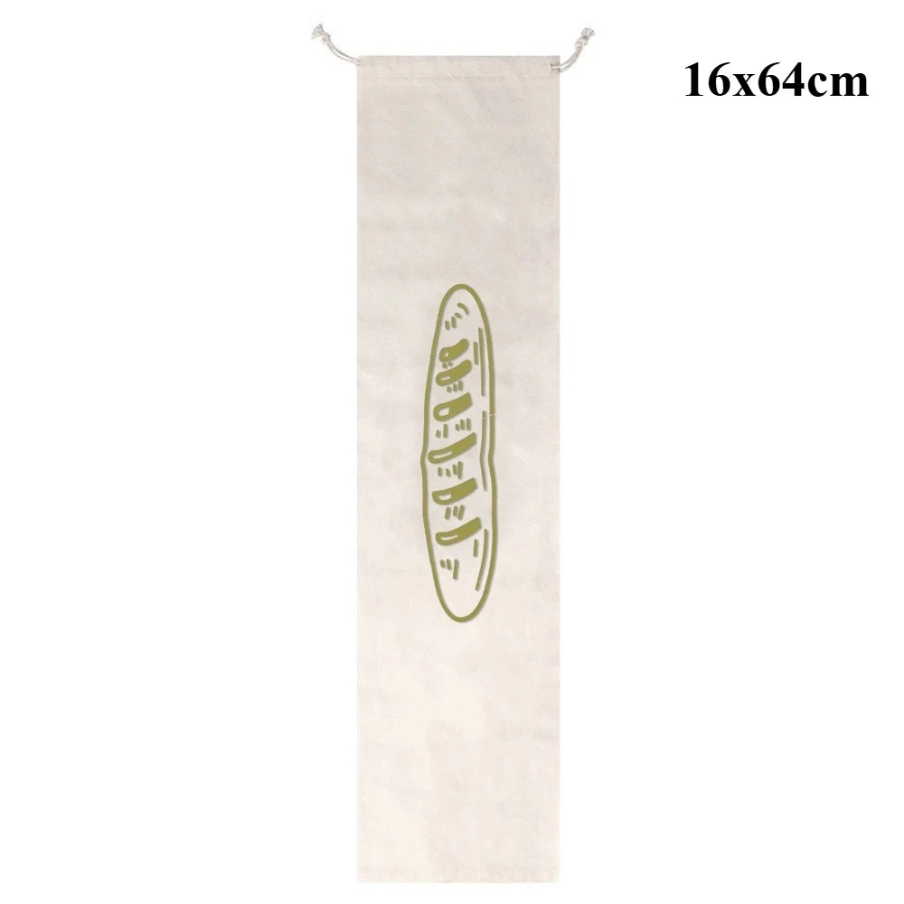 Reusable Linen Drawstring Bread Storage Bag