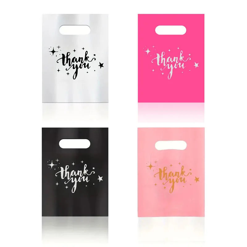 Thank You Gift Bags with Handles – Pack of 50
