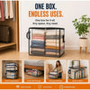 Large Clear PVC Storage Box with Hinged Lid