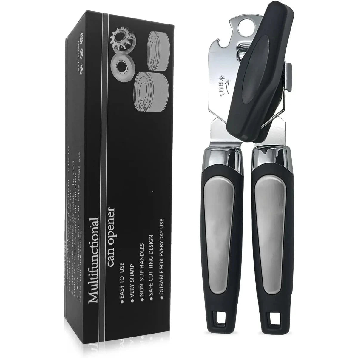 Heavy Duty Stainless Steel Can and Bottle Opener Set