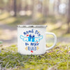 Mug de Camping en Émail « Meilleurs Parents »