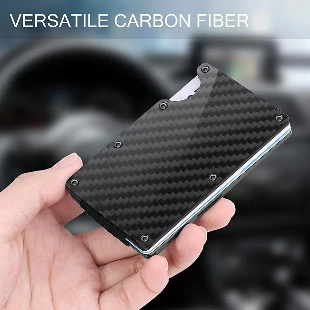 Slim RFID-Blocking Aluminum Wallet