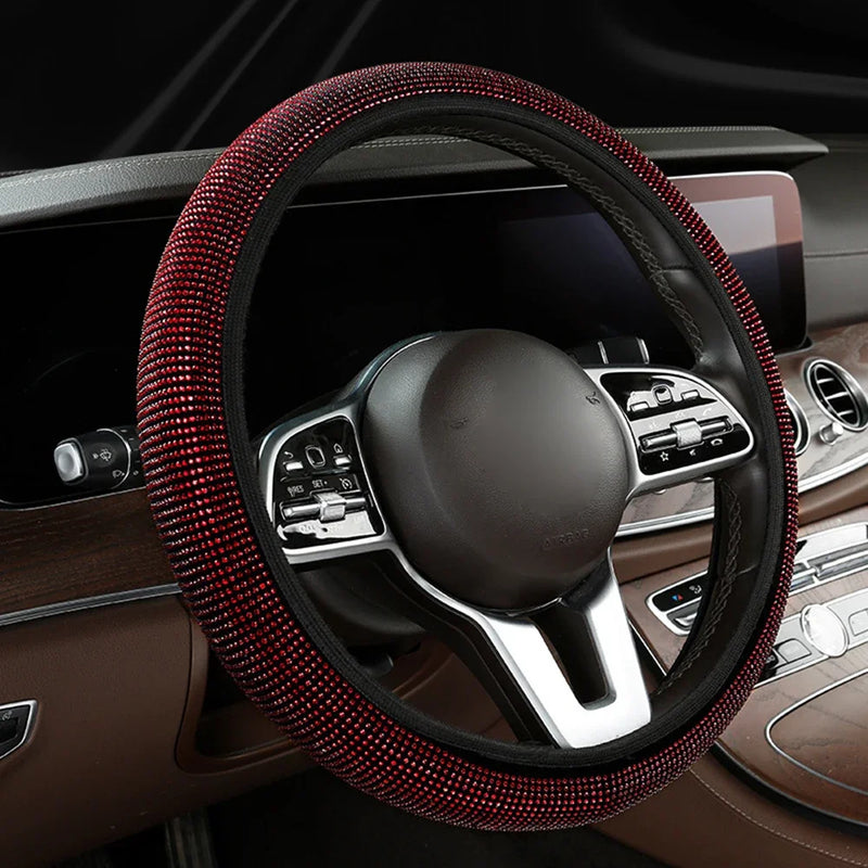 Sparkling Rhinestone Steering Wheel Cover