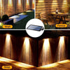 Solarbetriebene LED-Zaun- & Terrassenleuchten (2er-Pack)