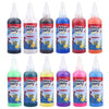 A collection of colorful DIY craft kits featuring Aqua Fairy themed liquid products in various bottles.